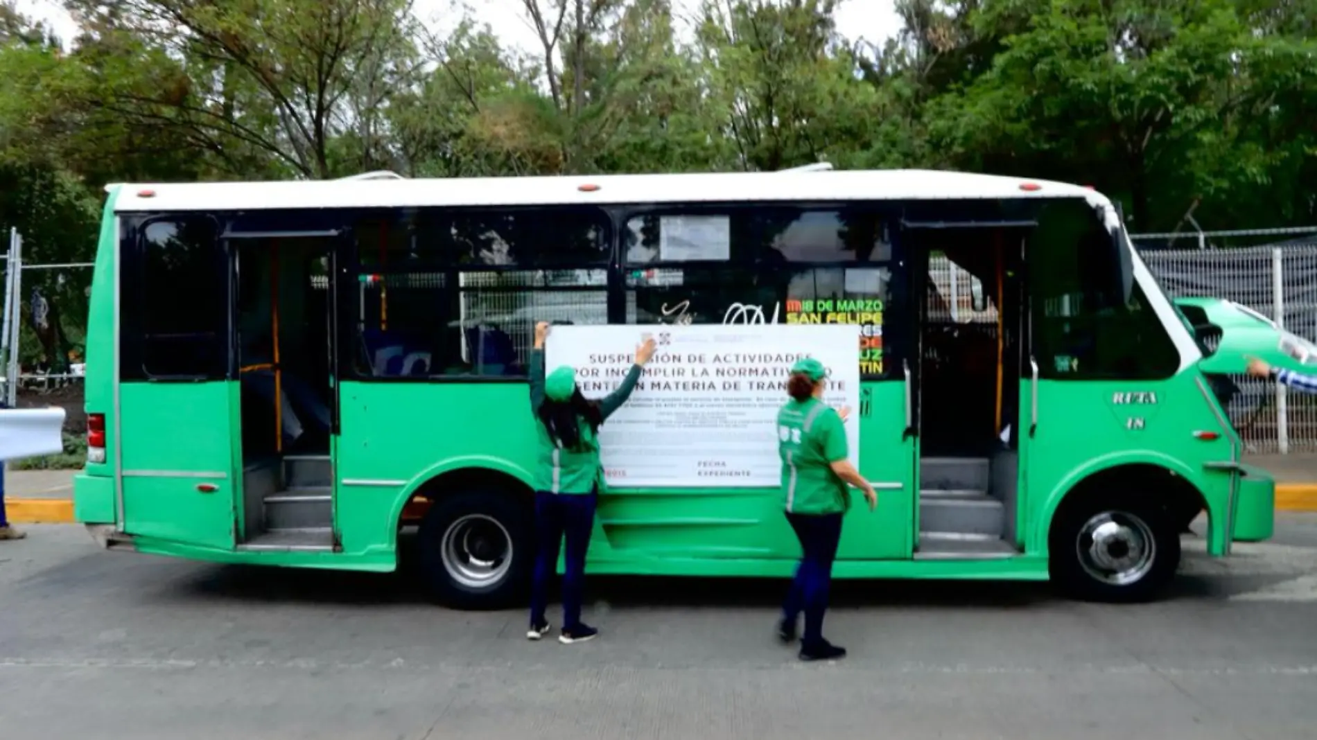 Suspensión de camiones en CDMX 